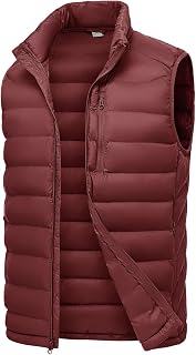 BASUDAM Men's Insulated Outdoor Puffer Vest Outerwear Warm Lightweight