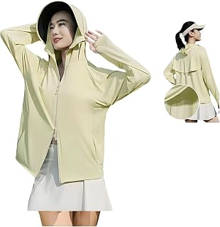 Women's Rash Guard, UPF 50+, 99.9% UV Protection, Cooling, Plain Hoodie, Long Sleeve, Breathable, Sweat Absorbent, Quick Drying, Sun Protection, Lightweight, 360° UV Protection, Body Cover