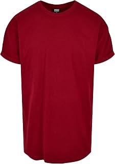 Urban Classics Men's Long Shaped Turnup Tee Casual T-Shirt for Men Long Cut Available in Many Colours Sizes XS-5XL