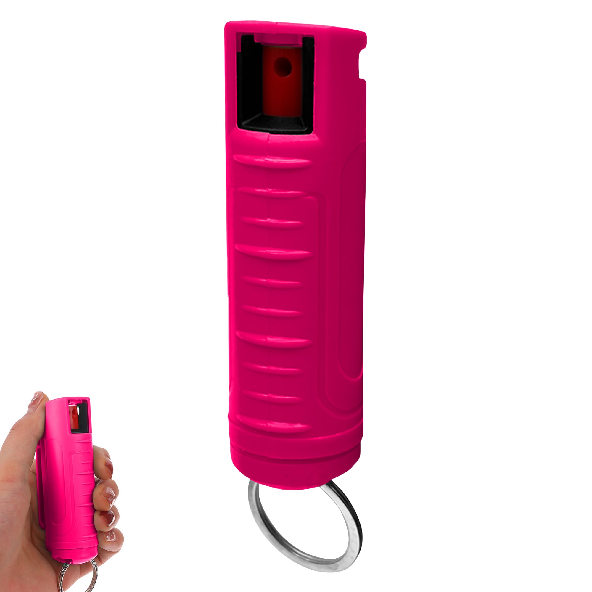 FURY Hardshell Pepper Spray - 12Ft Range, Max Strength, UV Dye Identifier, Anti-