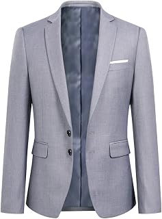 YOUTHUP Men's Blazers Slim Fit Elegant American Formal Suit Jacket for Men