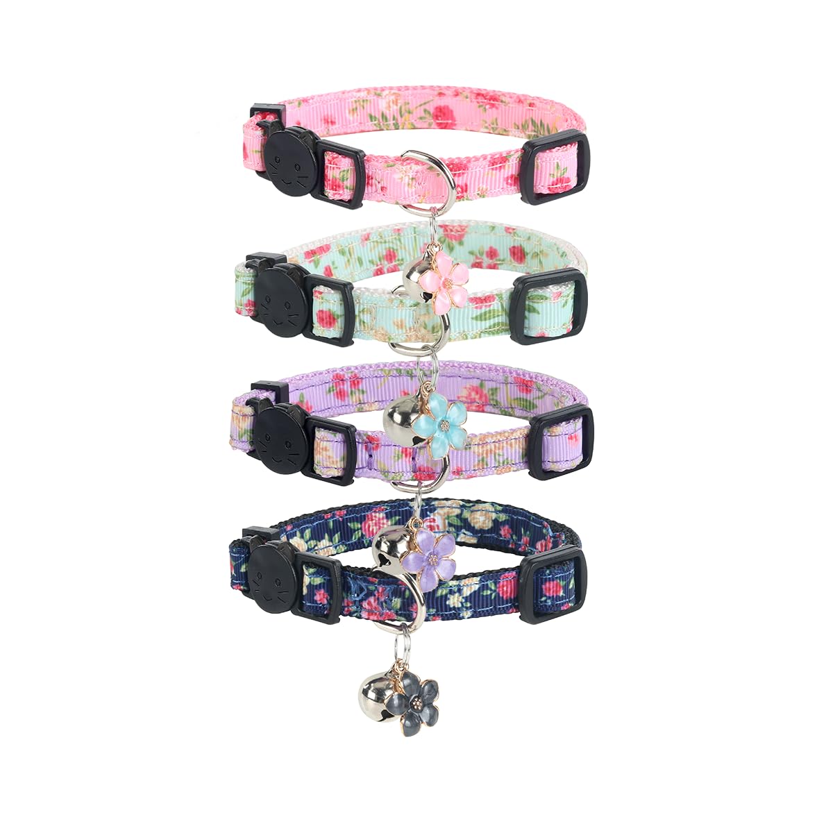 Yizepet Cat Collars with Bells, Breakaway Kitten Collar, Cute Kitty Collar, Pet 