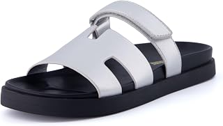 CUSHIONAIRE Women's Lotto footbed sandal with +Comfort, Wide Widths Available