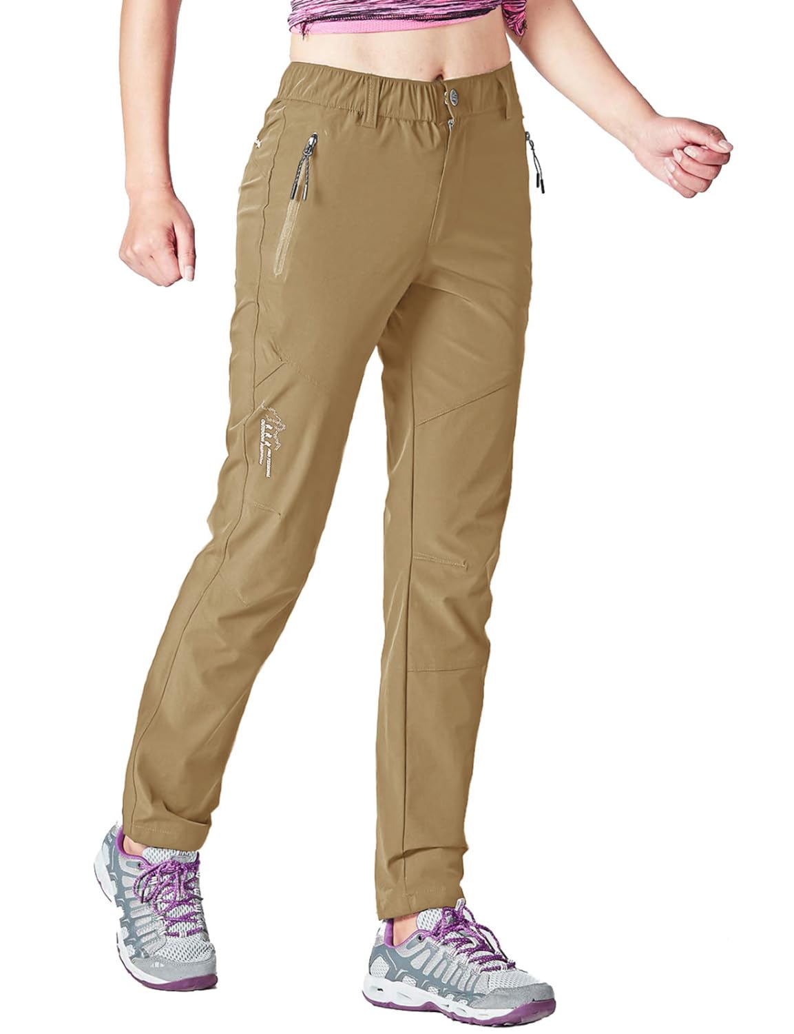 Gopune Women's Hiking Pants Lightweight Quick Dry Water Resistant Mountain Pants