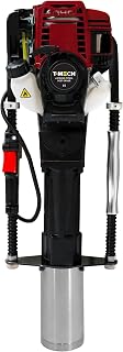 Petrol Post Driver 4 Stroke Fence Knocker Pile Jack Hammer Ramming Construction Farm Picket Fencing Garden Heavy Duty Thumping Thumper Gasoline Ram 4 Attachments Free Portable Carry Case & Tool Kit