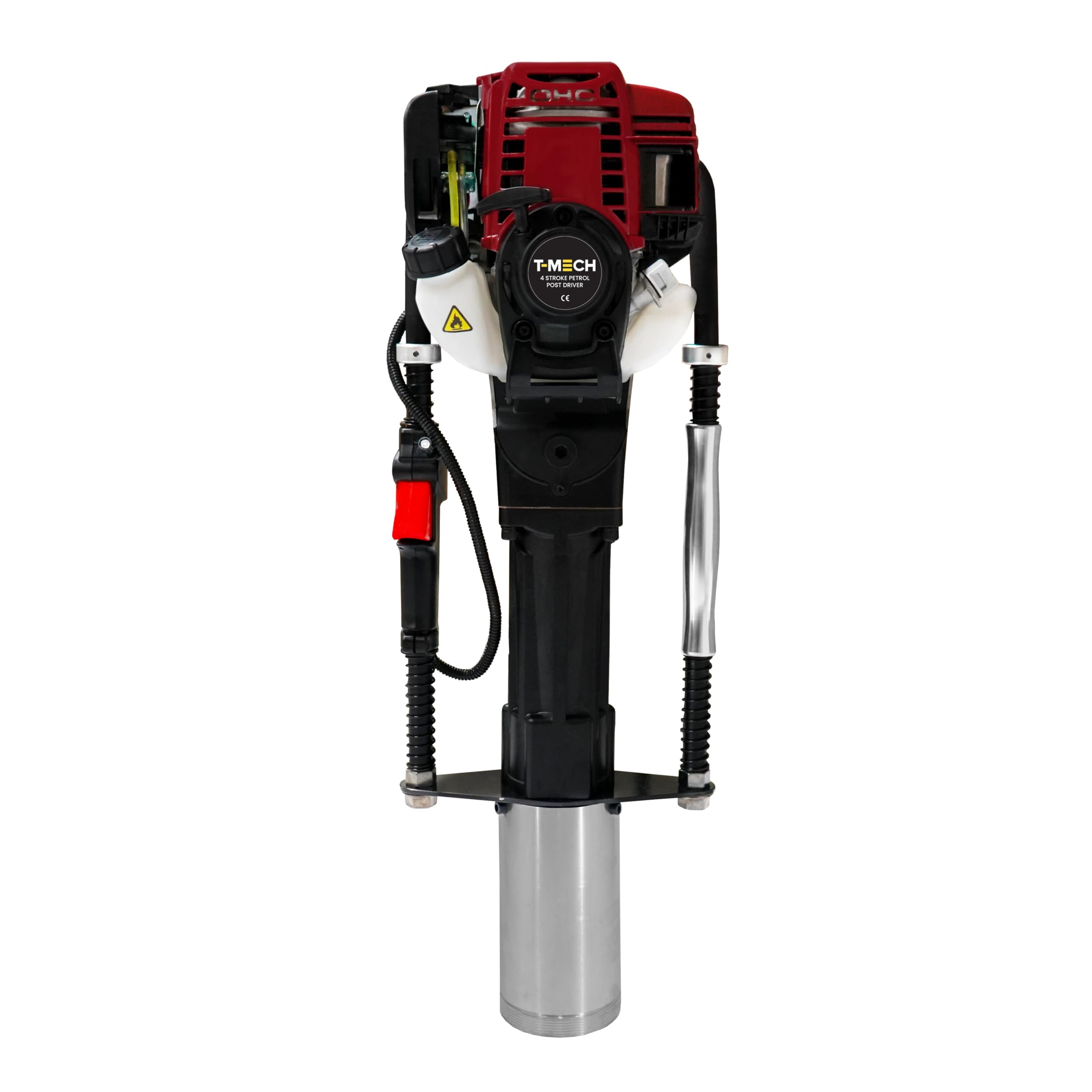 Petrol Post Driver 4 Stroke Fence Knocker Pile Jack Hammer Ramming Construction 
