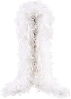 THARAHT Chandelle Feather Boa 19 Color-38g/55g100g 2Yard Dancing Wedding Party Halloween Costume Decoration Feathers boa