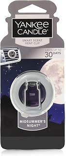 Yankee Candle MidSummer's Night Car Vent Air Freshener | Up to 30 Days of Continuous Fragrance, Odor-Neutralizing, Clips Easily onto Car Vents, Lockers, or Closets