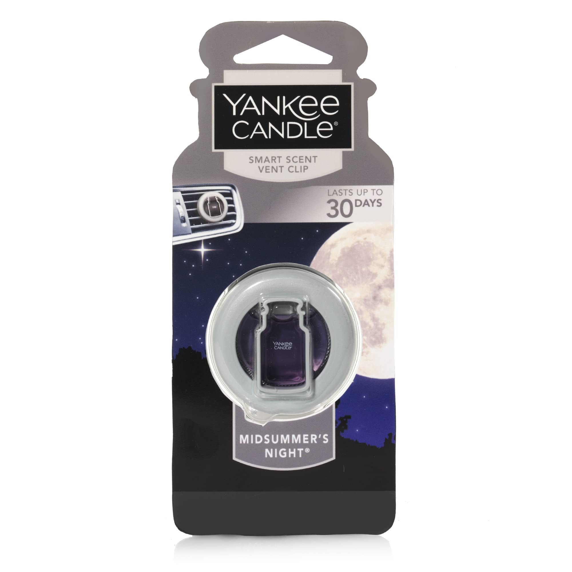 Yankee Candle MidSummer's Night Car Vent Air Freshener | Up to 30 Days of Contin