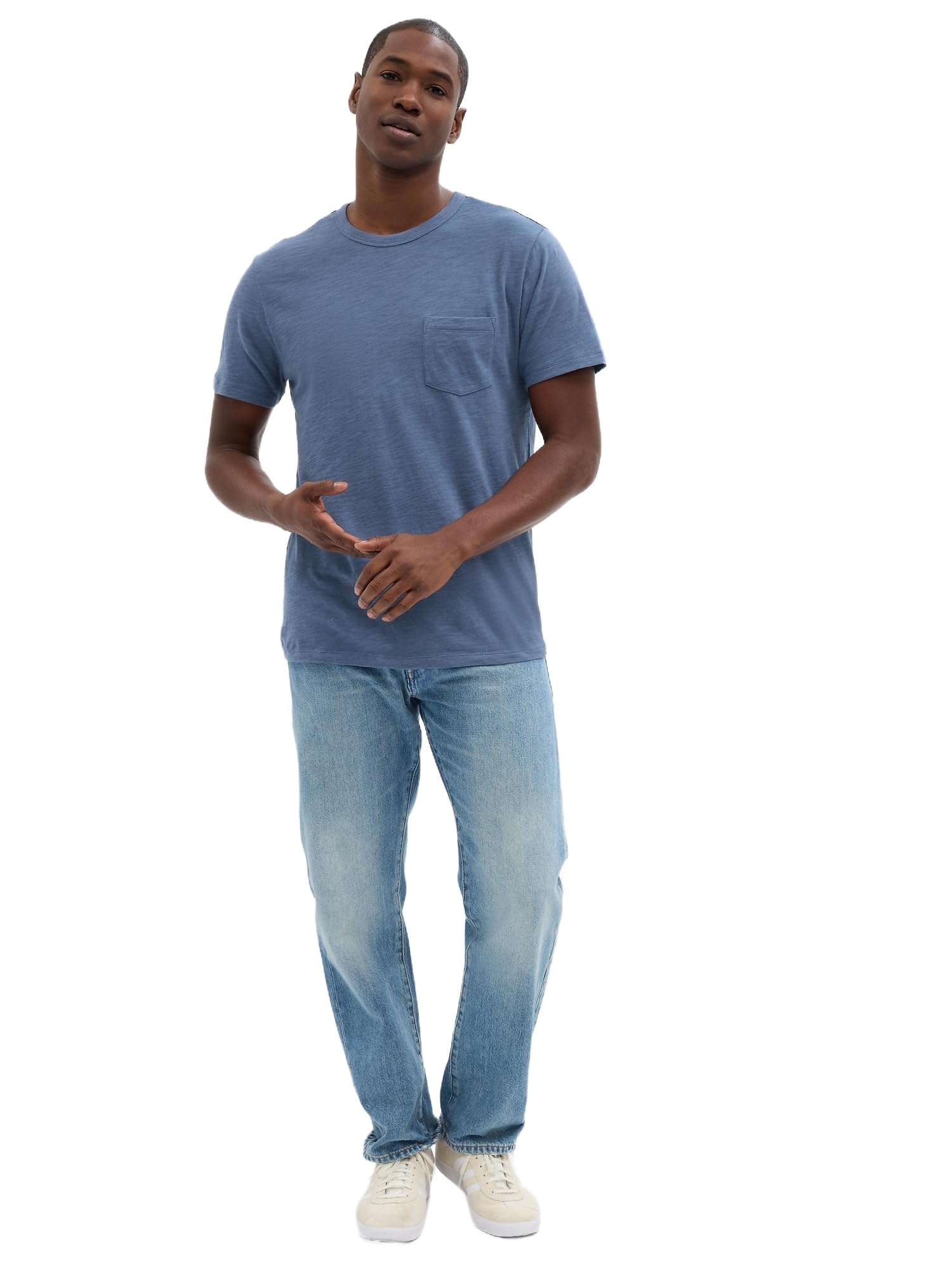 GAP Pique Stretch V-Neck Polo Shirt, Solid Men's Shirt