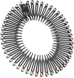 Elastic Hair Band Flexible Makeup Bath Headband Foldable Rhinestone Swimming Headband (01)