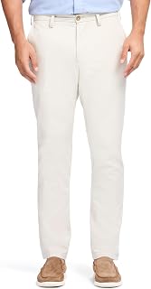 Izod Men's American Chino Flat Front Straight Fit Pant