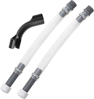 Seppicsa 2 PCS Fuel Jug Hoses, 3/4" NPS Gas Can Hoses with 1 Hose Bender | Replacement filler hose compatible with VP racing 3/5/5.5 gallon gas can
