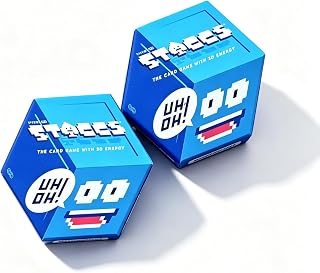 3D Illusion Stack Card Game, Fast-Paced Strategy Game for 2-10 Players | 3D Optical Illusion Card Game With 2 Decks, Fast-Paced Family Party Fun For Game Nights, Gatherings And Friends