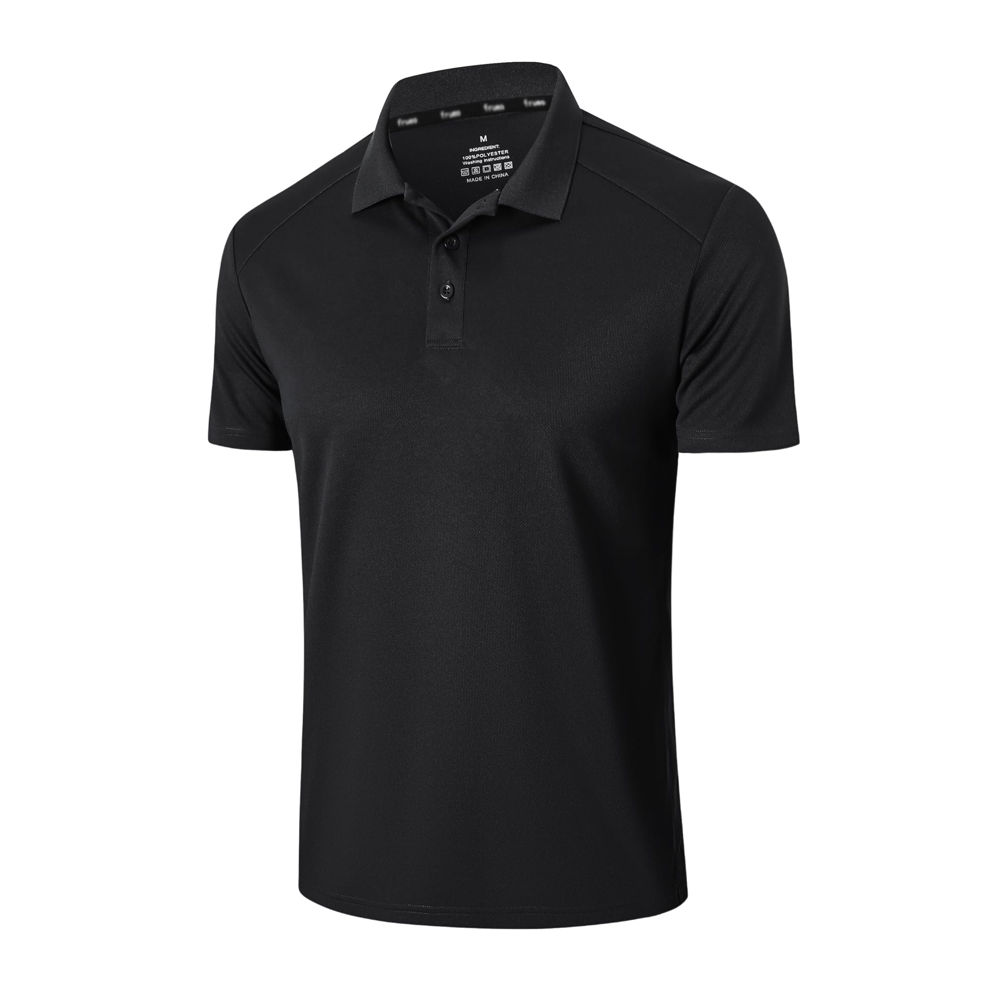 Gaiatiger 3 Pack Mens Polo Shirts Short Sleeve Dry Fit Lightweight Golf Casual C