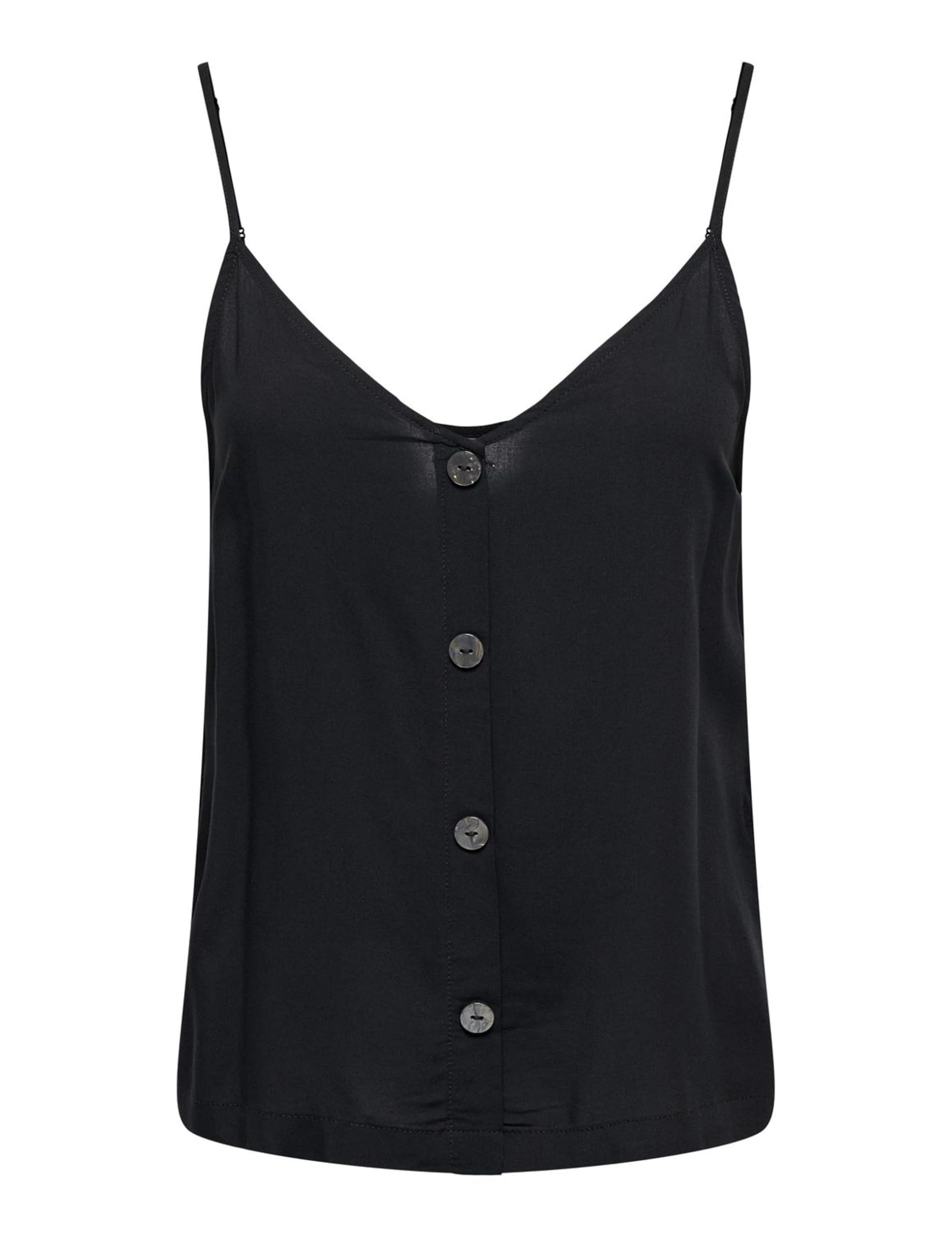 Only Onlnova Life Button Singlet Solid Wvn 2 Canottiera Donna (Pacco da 1)