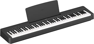 Yamaha P-145BT Digital Piano – Lightweight, Portable Digital Piano with Graded-Hammer-Compact Keyboard, 88 Weighted Keys and 10 Instrument Sounds, Bluetooth – Black
