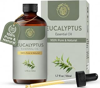 Carno Calm Eucalyptus Essential Oil 50 ml | 100% Pure & Natural eucalyptus oil for diffusers, candle making, soap making, and DIY fragrance blends (1.7 fl oz).