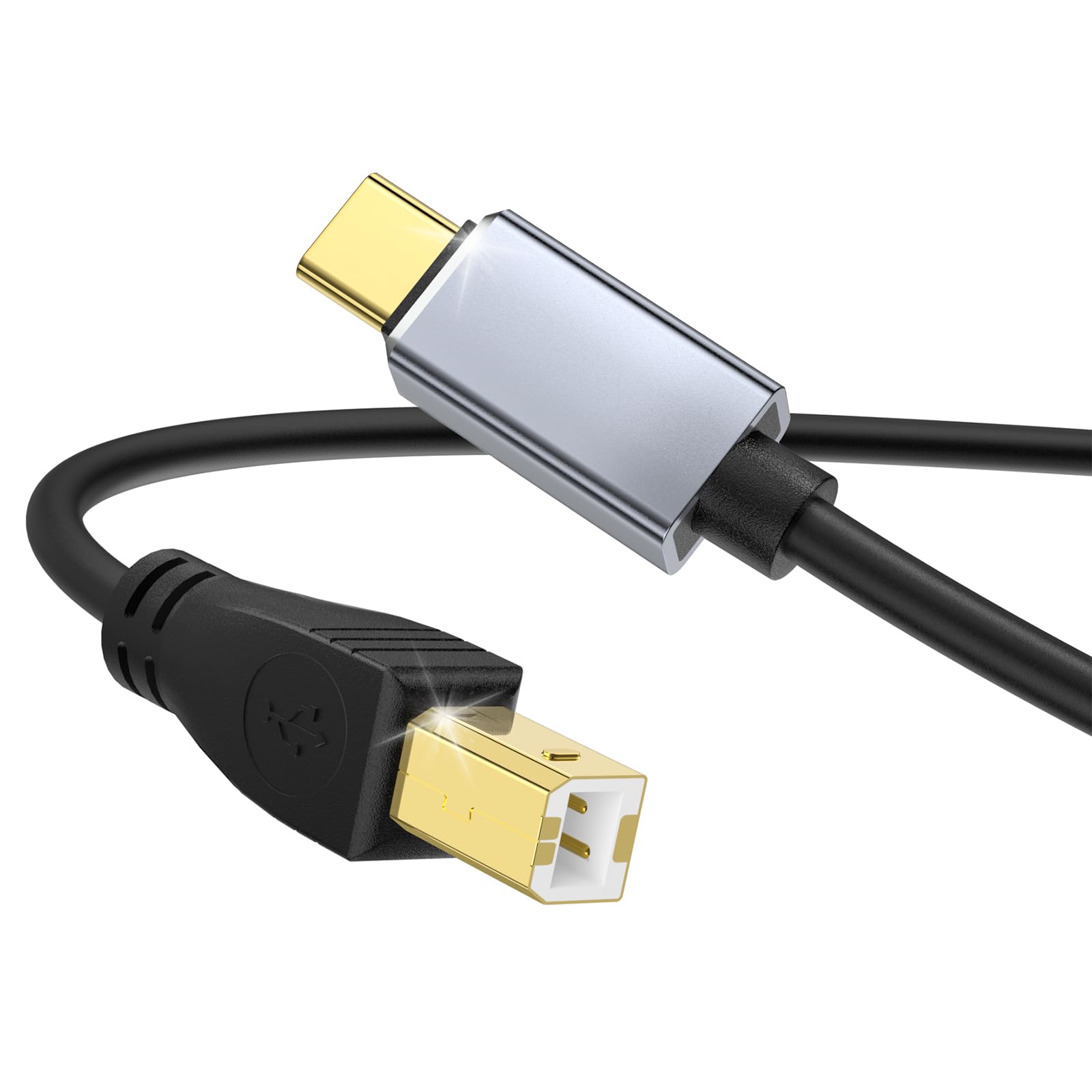 MeloAudio USB C MIDI Cable, Type C to USB 2.0 MIDI Interface Cable for Midi Cont