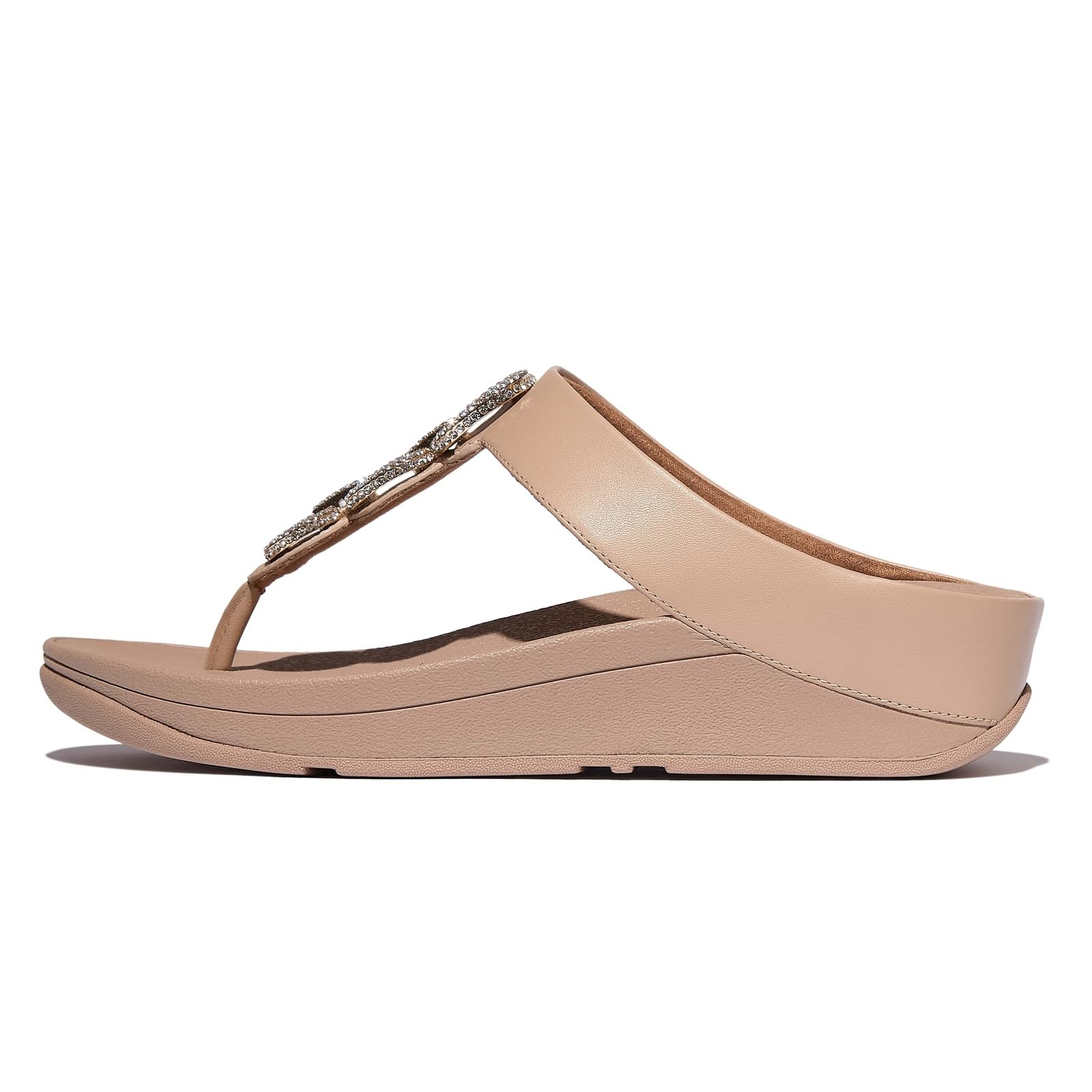 Fitflop Women's Fino Crystal-cord Leather Toe-Post Sandals