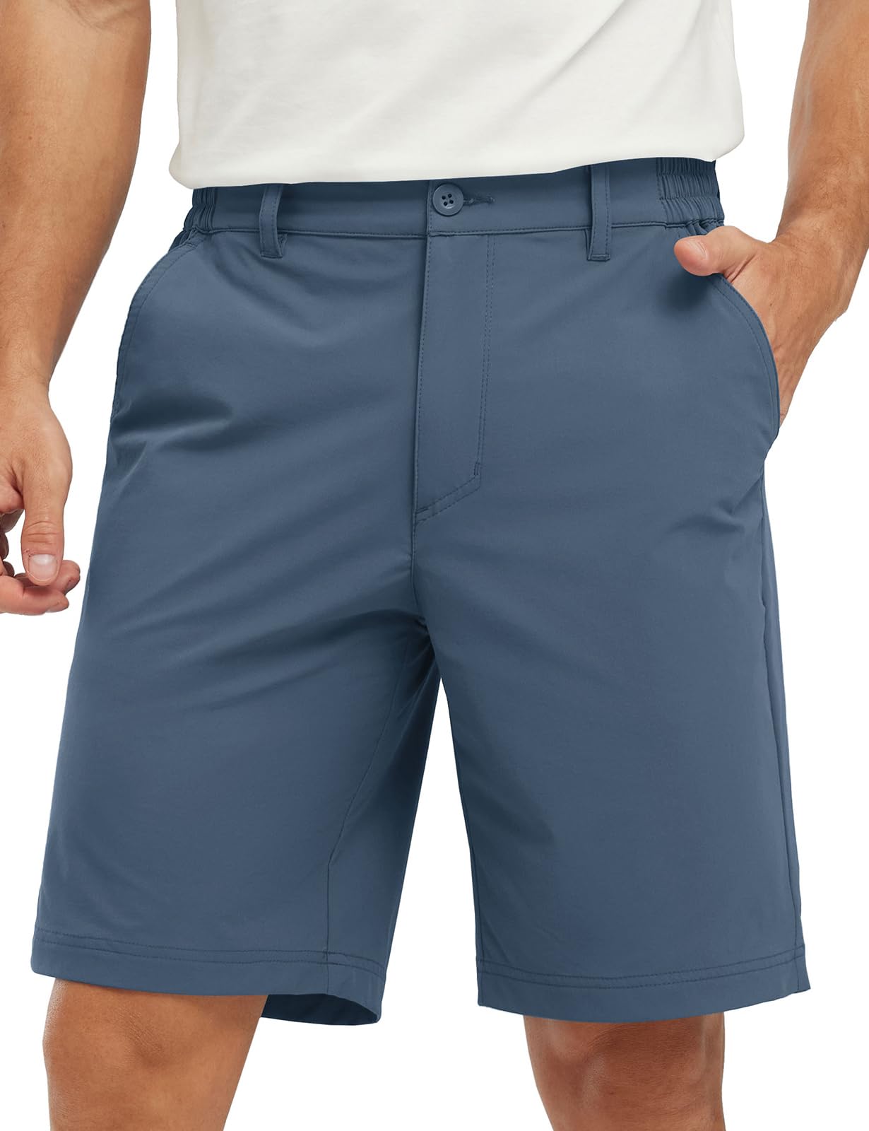 TBMPOY Pantaloncini da golf da uomo, leggeri, 5 tasche, casual, elasticizzati, i