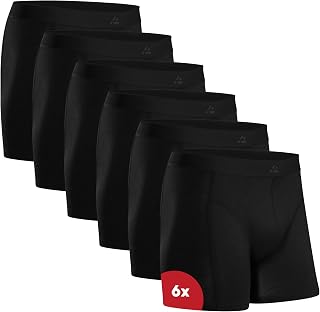 DANISH ENDURANCE Bamboo Boxers for Men, Soft & Breathable Underwear, Soft Antibacterial Pants, with or without fly, 6 or 10 Pack