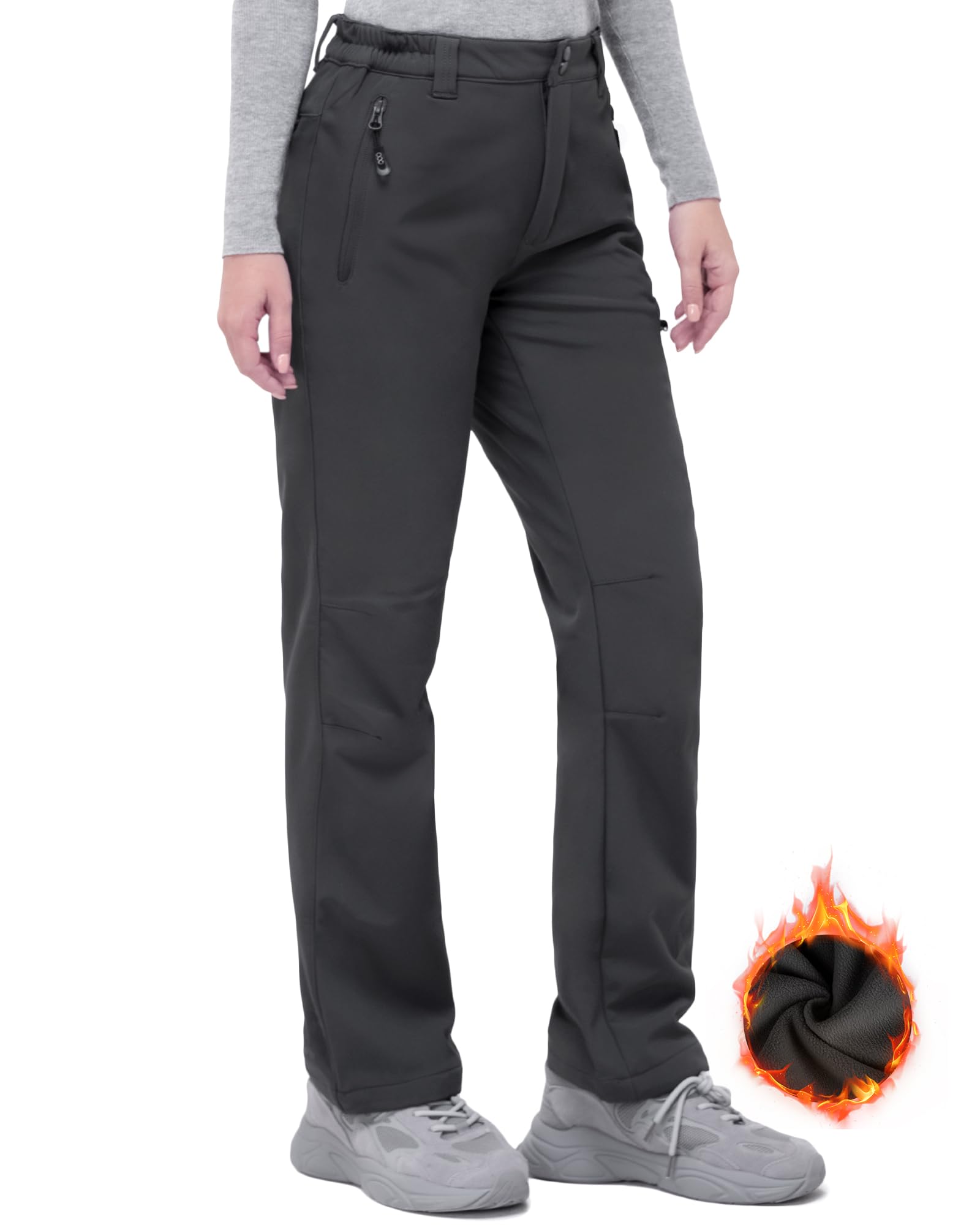 33,000ft outdoor pants women waterproof softshell pants warm lining work pants s