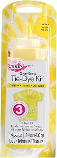 Tulip One-Step Fabric Dye, Yellow, 4 fl oz | 4 fl oz One-Step Fabric Dye, Single Color, For Tie-Dye, Allover Color, Dip-Dye And Fabric Refresh Projects