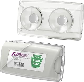 Zeyitian Ez Pass Holder Clear 1 Pack - Super Strong Suction Cups for Windshield, Toll Pass Transponder Holder for EZ Pass/iPass
