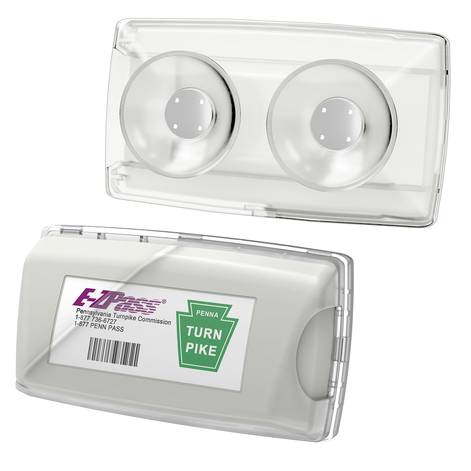 Zeyitian Ez Pass Holder Clear 1 Pack - Super Strong Suction Cups for Windshield,