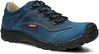 nagaba - Men's Hiking Shoes - Trekking Shoes Men - Men's Shoes Outdoor Low Shoes Men Genuine Leather with Cord Laces - Leather Shoes with Non-Slip Sole