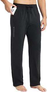 baleaf Mens Sweatpants Yoga Cotton Men Pants Track Pant Pockets