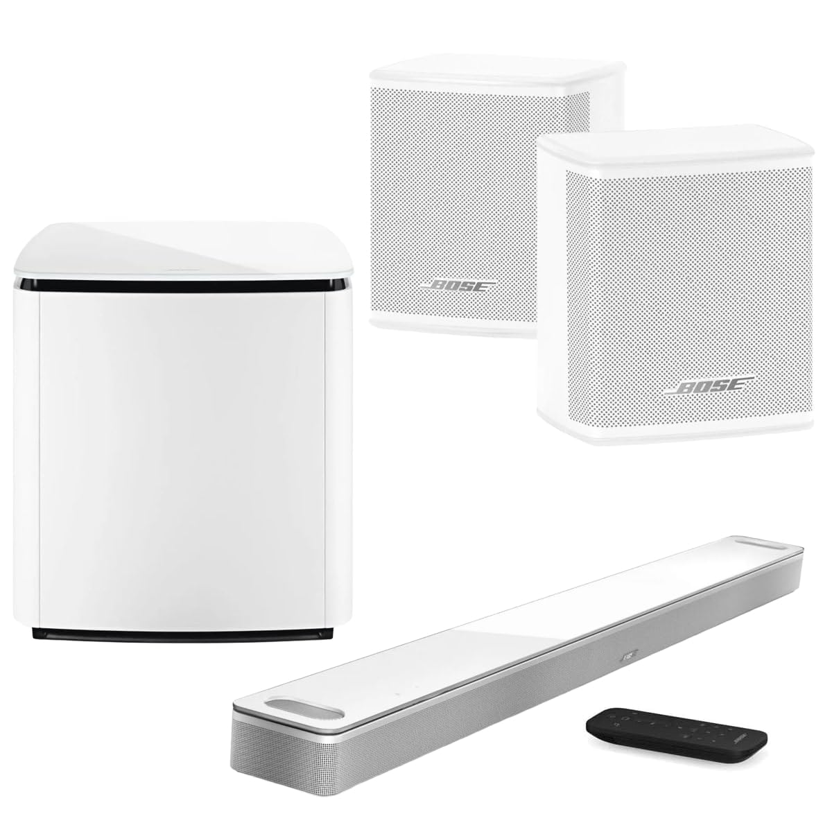 Bose Home Theater System Smart Ultra Dolby Atmos Soundbar, Bass Module 700 2X Wi