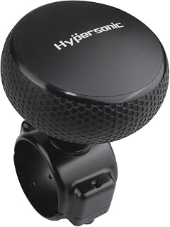 Hypersonic Steering Wheel Knob - Large Black Suicide Knob Durable Steering Wheel Ball Bearings, Making Steering Effortless and Smooth