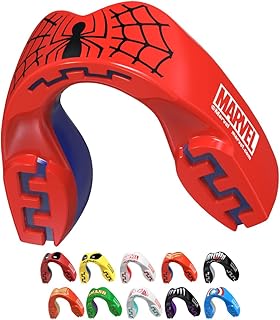 Marvel Spider-Man Sports Mouthguard Dual Layer Premium Protection Adults Gum Shield with Case for Boxing, MMA, Rugby, Martial Arts, Judo and All Contact Sports