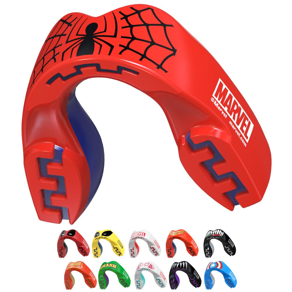 Marvel Spider-Man Sports Mouthguard Dual Layer Premium Protection Adults Gum Shi