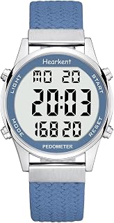 Hearkent Pedometer Watch for Women, Calorie and Distance Recording, Alarm, Countdown, Time Display, No Charge or App, 2401