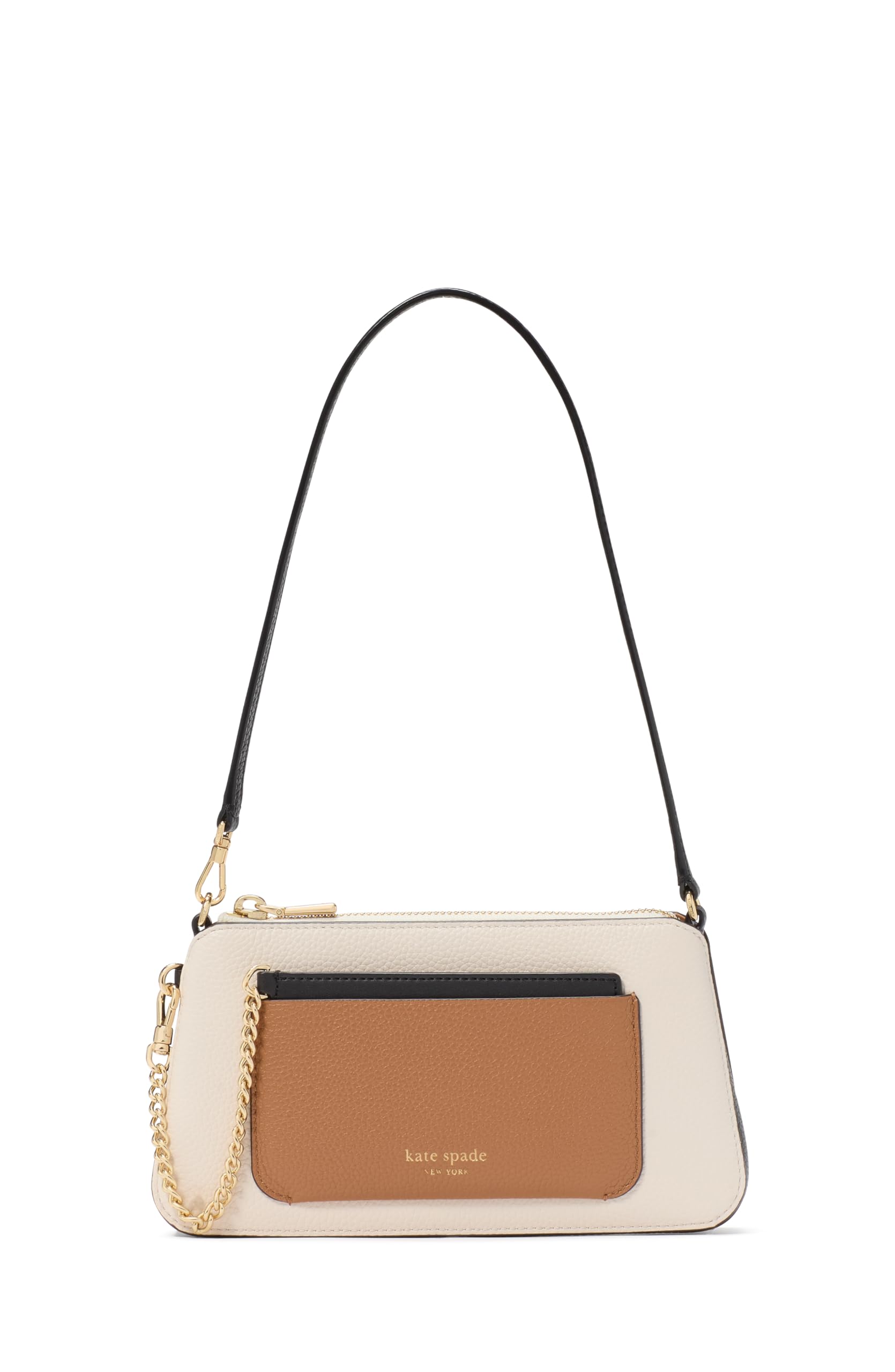 kate spade new york Ava Spring Pansises Embossed Pebbled Leather 2 In 1 Pochette