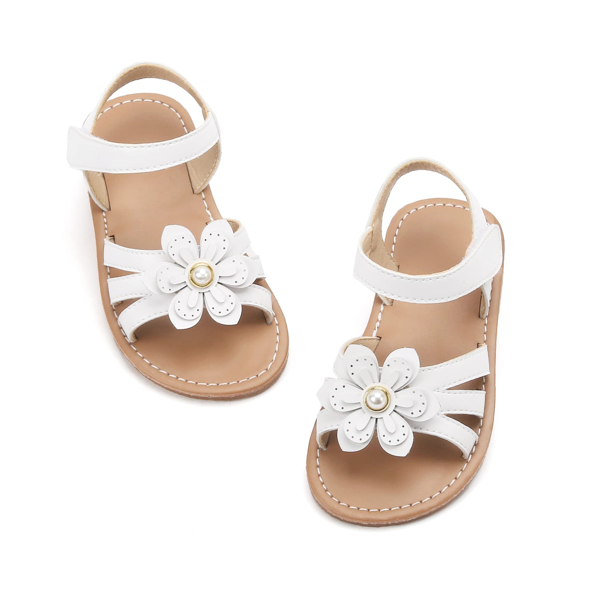 Felix & Flora Toddler Girl Sandals - Little Girl Easter Dress Shoes Lightweight 
