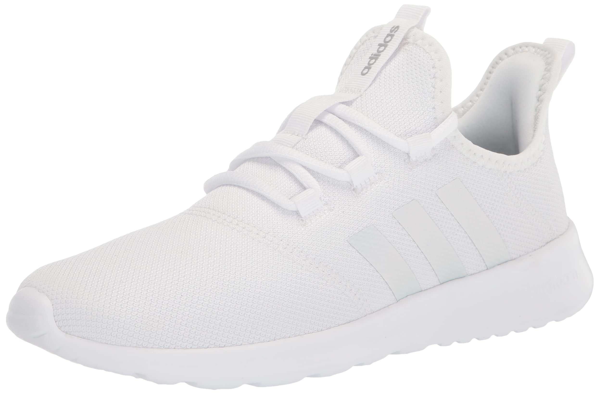 adidas Cloud Foam-Pure Running Shoe, White/White/Silver Metallic, 6 US Unisex Bi
