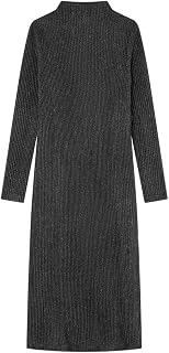 Springfield Women's Mock Neck Side Slit Midi Dress Mock Neck Midi Dress (Pack of 1)