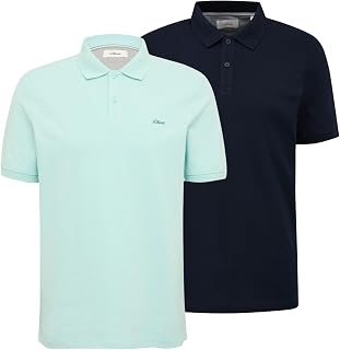 s.Oliver Cotton pique polo shirt