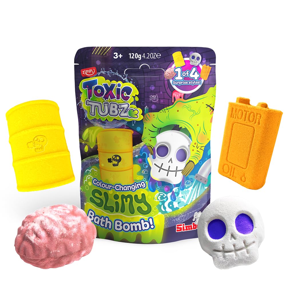 ZIMPLI Toxic Tubz Colour Changing Slimy Bath Bomb, 1 of 4 Surprise styles to Col