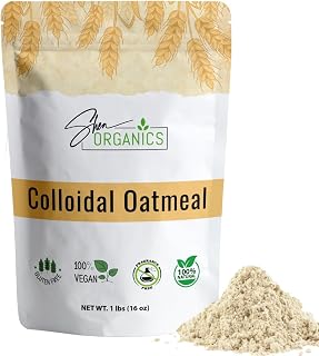 Shea Organics Colloidal Oatmeal – 16 OZ | Soothing Bath &amp; Skin Care Powder | Helps Soothe Itchy, Dry Skin | Safe for Babies &amp; Adults | Great for Soap Making