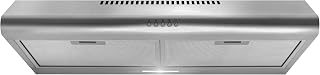 COSMO COS-5MU30 30 in. Delta Collection Ducted Under Cabinet Range Hood, Button Controls, Reusable Filters, LED Lights, Stainless Steel