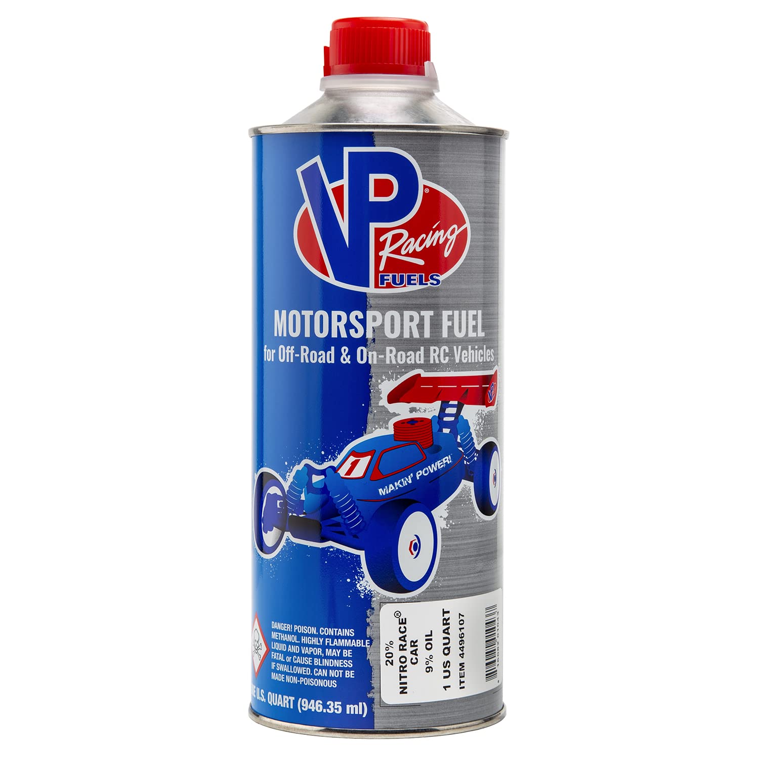 VP Racing Fuels 4496107 20% Nitro Race Car 9% Oil - Quart (1 Pack)