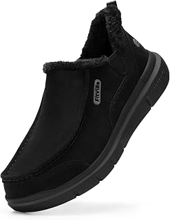 FitVille Extra Wide Men Slippers Slip-on Diabetic Shoes for Men Non Slip House Slipper for Flat Feet Pain Relief Neuropathy