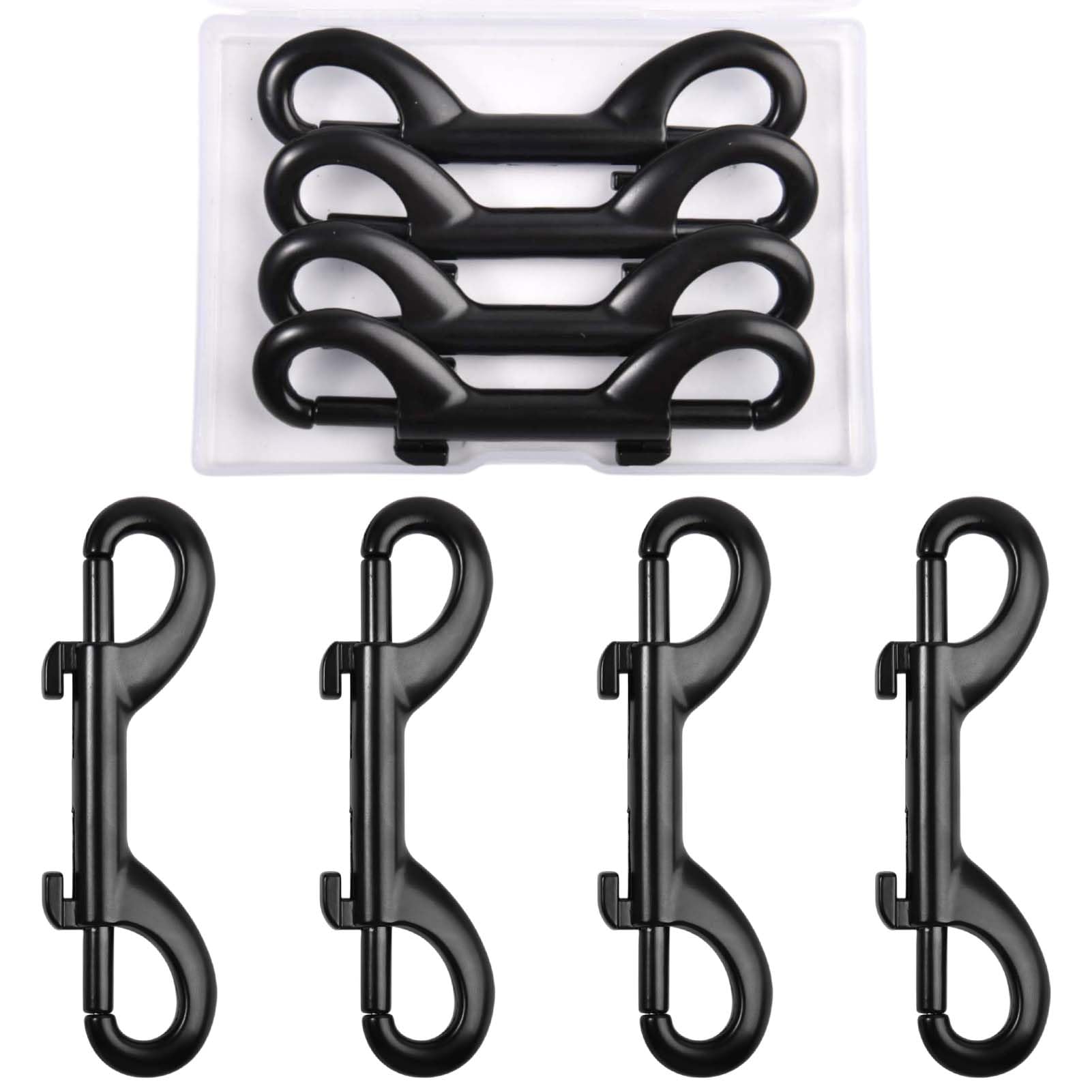 4pcs 3.5" Double Ended Bolt Snap Hook Zinc Alloy Trigger Metal Clip 25kg Pet Dog