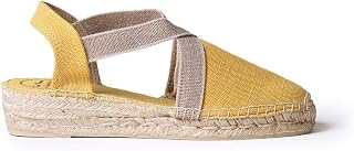 TONI PONS Verdi-V - Women's vegan wedge espadrille in cotton fabric.