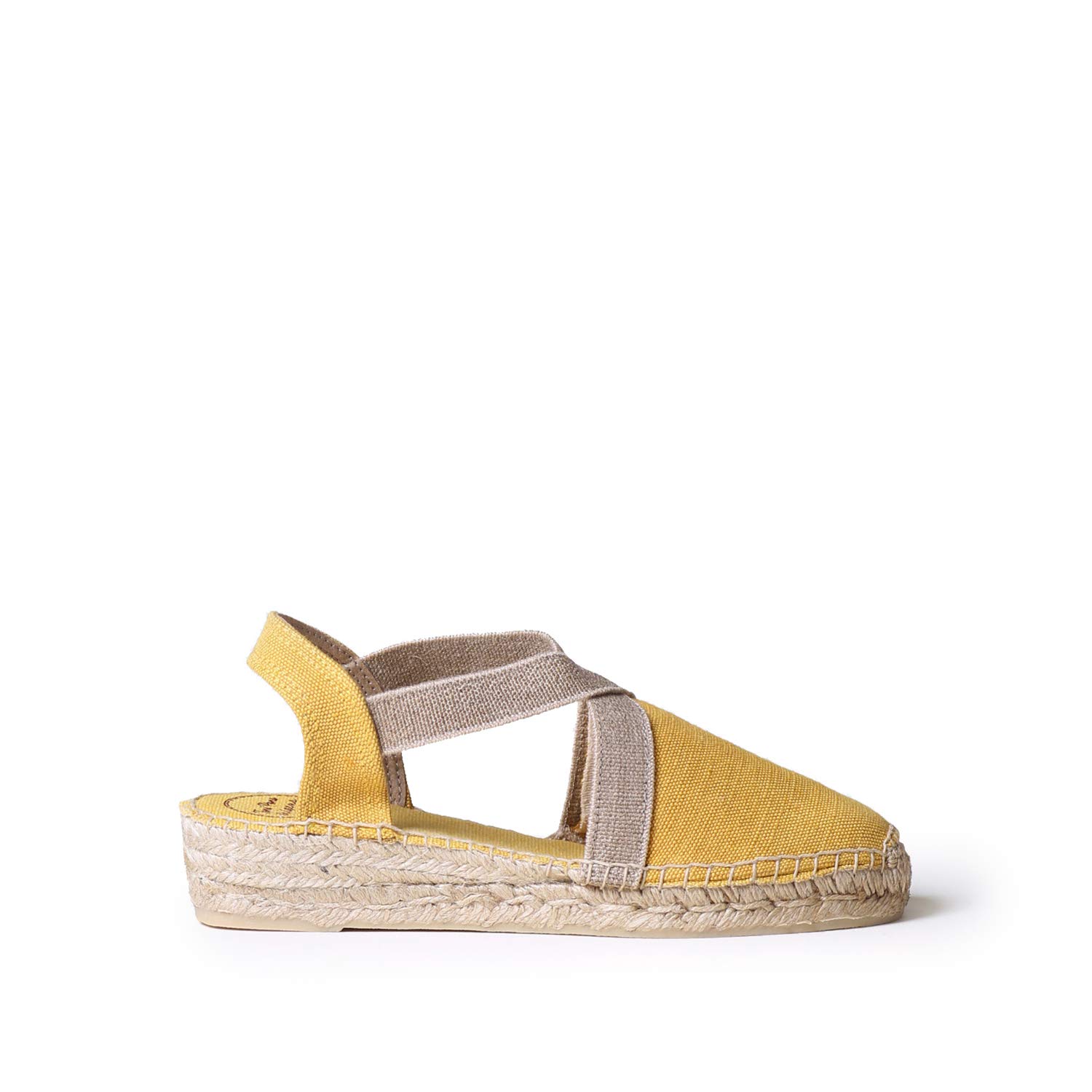 TONI PONS Verdi-V - Women's vegan wedge espadrille in cotton fabric.